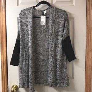 2 for $20//Faux leather sleeve sweater
